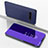 Leather Case Stands Flip Mirror Cover Holder for LG V60 ThinQ 5G Purple