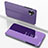 Leather Case Stands Flip Mirror Cover Holder for Nothing Phone 1 Clove Purple