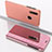 Leather Case Stands Flip Mirror Cover Holder for Samsung Galaxy M10S