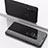 Leather Case Stands Flip Mirror Cover Holder for Samsung Galaxy M10S Black