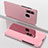 Leather Case Stands Flip Mirror Cover Holder for Samsung Galaxy M40
