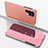 Leather Case Stands Flip Mirror Cover Holder for Samsung Galaxy S23 Ultra 5G