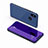 Leather Case Stands Flip Mirror Cover Holder for Xiaomi Mi 8 Blue
