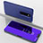 Leather Case Stands Flip Mirror Cover Holder for Xiaomi Redmi K20 Pro Blue