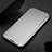 Leather Case Stands Flip Mirror Cover Holder for Xiaomi Redmi Note 8 (2021) Silver