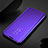 Leather Case Stands Flip Mirror Cover Holder for Xiaomi Redmi Note 8T Purple