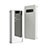 Leather Case Stands Flip Mirror Cover Holder L01 for Samsung Galaxy S10 5G SM-G977B Silver