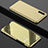 Leather Case Stands Flip Mirror Cover Holder L02 for Huawei P20 Pro Gold