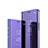 Leather Case Stands Flip Mirror Cover Holder L02 for Vivo V20 Purple