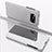 Leather Case Stands Flip Mirror Cover Holder L03 for Xiaomi Poco X3 NFC Silver