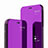 Leather Case Stands Flip Mirror Cover Holder L04 for Huawei Mate 20 Pro Purple