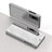 Leather Case Stands Flip Mirror Cover Holder L04 for Samsung Galaxy A7 (2018) A750 Silver