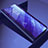 Leather Case Stands Flip Mirror Cover Holder L04 for Samsung Galaxy S22 5G Purple