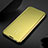 Leather Case Stands Flip Mirror Cover Holder M03 for Samsung Galaxy S20 5G Gold