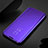 Leather Case Stands Flip Mirror Cover Holder M03 for Samsung Galaxy S20 Ultra Purple