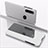 Leather Case Stands Flip Mirror Cover Holder QH1 for Xiaomi Redmi Note 8 (2021) Silver