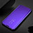 Leather Case Stands Flip Mirror Cover Holder S01 for Xiaomi Mi Note 10 Purple