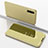 Leather Case Stands Flip Mirror Cover Holder ZL1 for Samsung Galaxy A30S Gold