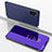 Leather Case Stands Flip Mirror Cover Holder ZL1 for Samsung Galaxy A41 Purple