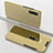 Leather Case Stands Flip Mirror Cover Holder ZL1 for Samsung Galaxy A70S Gold
