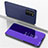 Leather Case Stands Flip Mirror Cover Holder ZL1 for Samsung Galaxy Note 20 Ultra 5G Purple