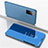 Leather Case Stands Flip Mirror Cover Holder ZL1 for Samsung Galaxy S20 5G Blue