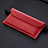 Leather Wristlet Wallet Handbag Case for Samsung Galaxy Z Fold4 5G Red