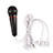 Luxury 3.5mm Mini Handheld Microphone Singing Recording M05 Black