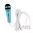 Luxury 3.5mm Mini Handheld Microphone Singing Recording M05 Sky Blue