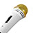 Luxury 3.5mm Mini Handheld Microphone Singing Recording with Stand M07 White