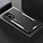 Luxury Aluminum Metal Back Cover and Silicone Frame Case for Oppo Reno7 Pro 5G Gold