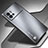 Luxury Aluminum Metal Back Cover and Silicone Frame Case for Vivo iQOO 9 Pro 5G Silver