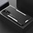Luxury Aluminum Metal Back Cover and Silicone Frame Case for Xiaomi Redmi Note 11 Pro+ Plus 5G Silver