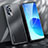 Luxury Aluminum Metal Back Cover and Silicone Frame Case J01 for Oppo Reno6 Pro 5G India Black