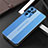 Luxury Aluminum Metal Back Cover and Silicone Frame Case J02 for Oppo Reno6 Pro 5G India Blue