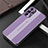 Luxury Aluminum Metal Back Cover and Silicone Frame Case J02 for Oppo Reno6 Pro 5G India Purple