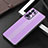 Luxury Aluminum Metal Back Cover and Silicone Frame Case J02 for Oppo Reno6 Pro 5G Purple