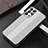 Luxury Aluminum Metal Back Cover and Silicone Frame Case J02 for Oppo Reno6 Pro 5G Silver