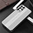 Luxury Aluminum Metal Back Cover and Silicone Frame Case J02 for Oppo Reno6 Pro+ Plus 5G Silver