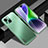 Luxury Aluminum Metal Back Cover and Silicone Frame Case JL1 for Apple iPhone 13 Green