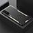 Luxury Aluminum Metal Back Cover and Silicone Frame Case M01 for Samsung Galaxy S22 Plus 5G Gold