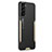 Luxury Aluminum Metal Back Cover and Silicone Frame Case M02 for Samsung Galaxy S22 Plus 5G Gold