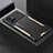 Luxury Aluminum Metal Back Cover and Silicone Frame Case M02 for Vivo iQOO 9 5G Gold
