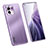 Luxury Aluminum Metal Back Cover and Silicone Frame Case M02 for Xiaomi Mi 11 Lite 5G Purple