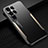 Luxury Aluminum Metal Back Cover and Silicone Frame Case M03 for Samsung Galaxy S23 Ultra 5G