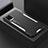 Luxury Aluminum Metal Back Cover and Silicone Frame Case PB1 for Vivo V20 Silver