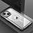 Luxury Aluminum Metal Back Cover and Silicone Frame Case with Mag-Safe Magnetic QC1 for Apple iPhone 14