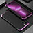 Luxury Aluminum Metal Cover Case 360 Degrees for Apple iPhone 14 Plus Purple