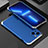 Luxury Aluminum Metal Cover Case 360 Degrees for Apple iPhone 14 Plus Silver and Blue