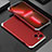Luxury Aluminum Metal Cover Case 360 Degrees for Apple iPhone 14 Plus Silver and Red